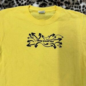 "They Want Me" Cotton Tee   size Medium